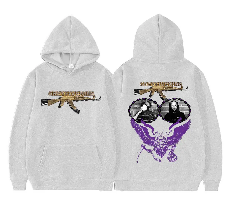 $uicideboy$ Suicide Boys Double Sided Print Men Women Hip Hop Rap Hoodies Long Sleeves Quality Cotton Unisex Plus Size Hoodie