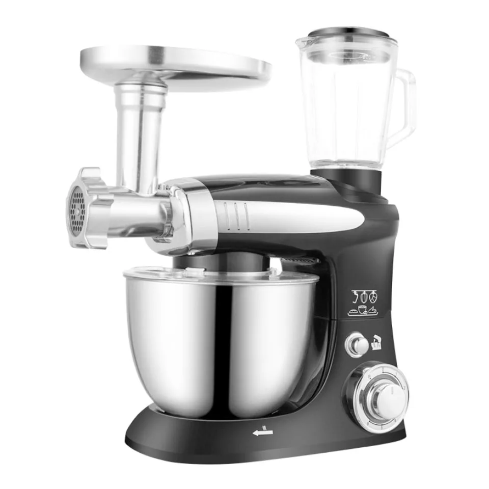 

4L large 1000W 6-speed Household Kitchen chef Electric Food Stand Mixer Egg Whisk Dough Cream Blender juicer meat grinder mincer