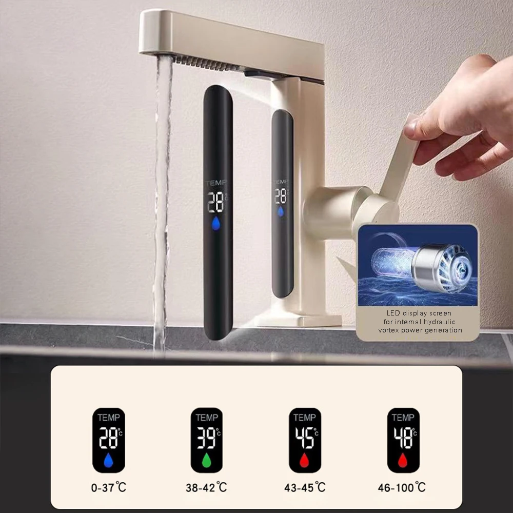 

Выдвижной смеситель для раковины с цифровым дисплеем