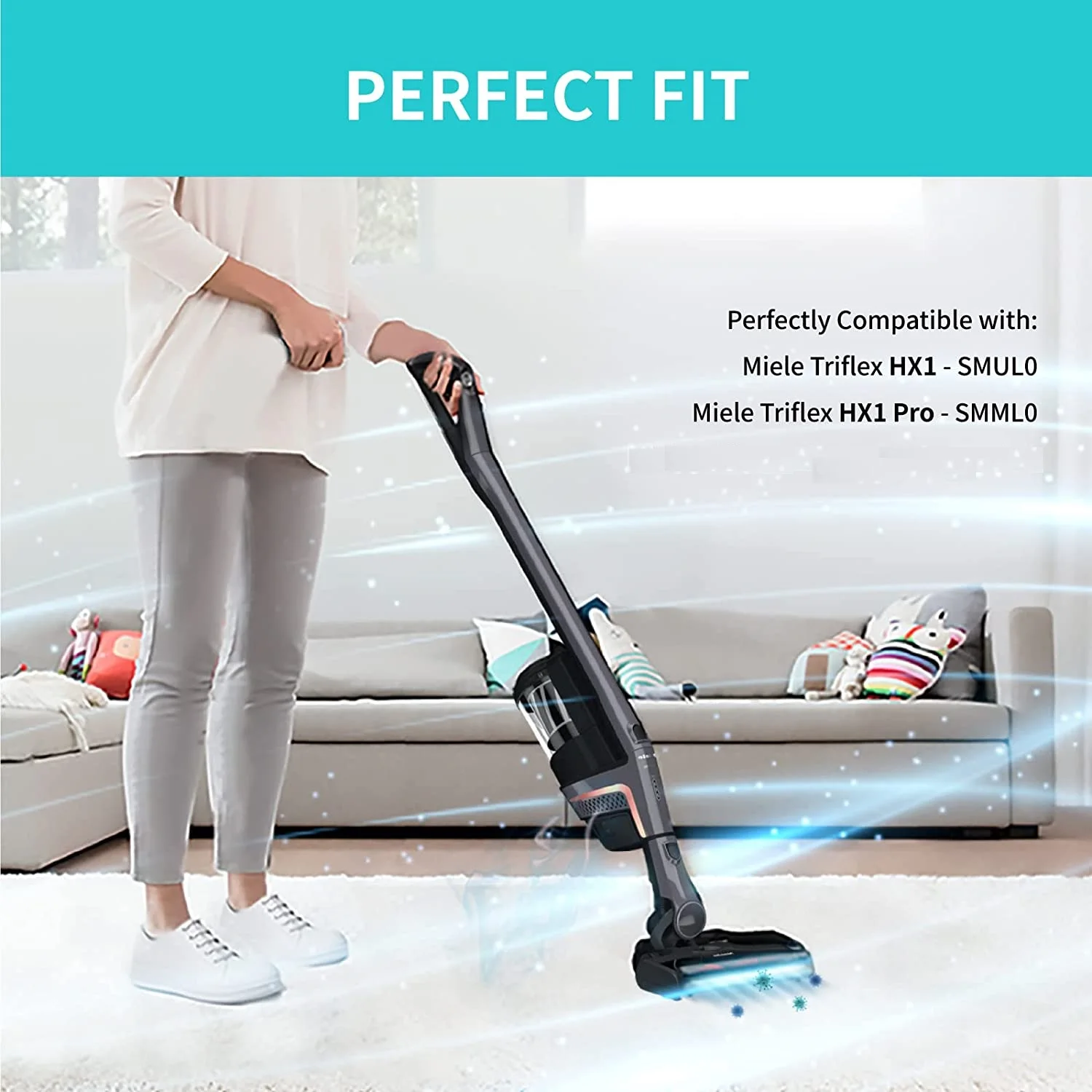 

For Miele Vacuum Cleaner Parts Active HEPA Filter For Miele HX1 FSF Hepa Filters Accessories Contains Motor Felt Filter