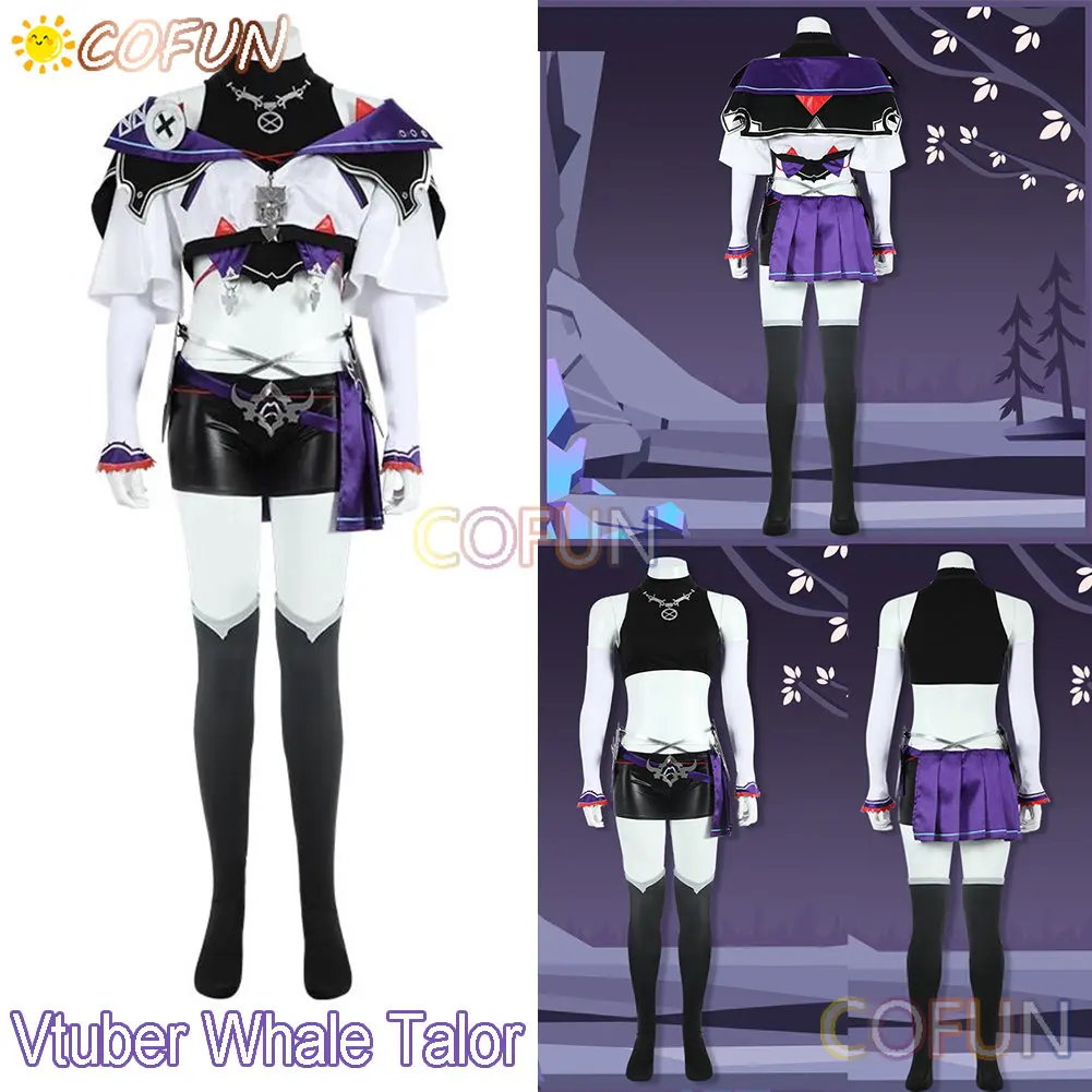 

COFUN [Customized] Game Vtuber Nijisanji Whale Talor Cosplay Costume Halloween Women Outfits Uniform Role Play Anime Dress