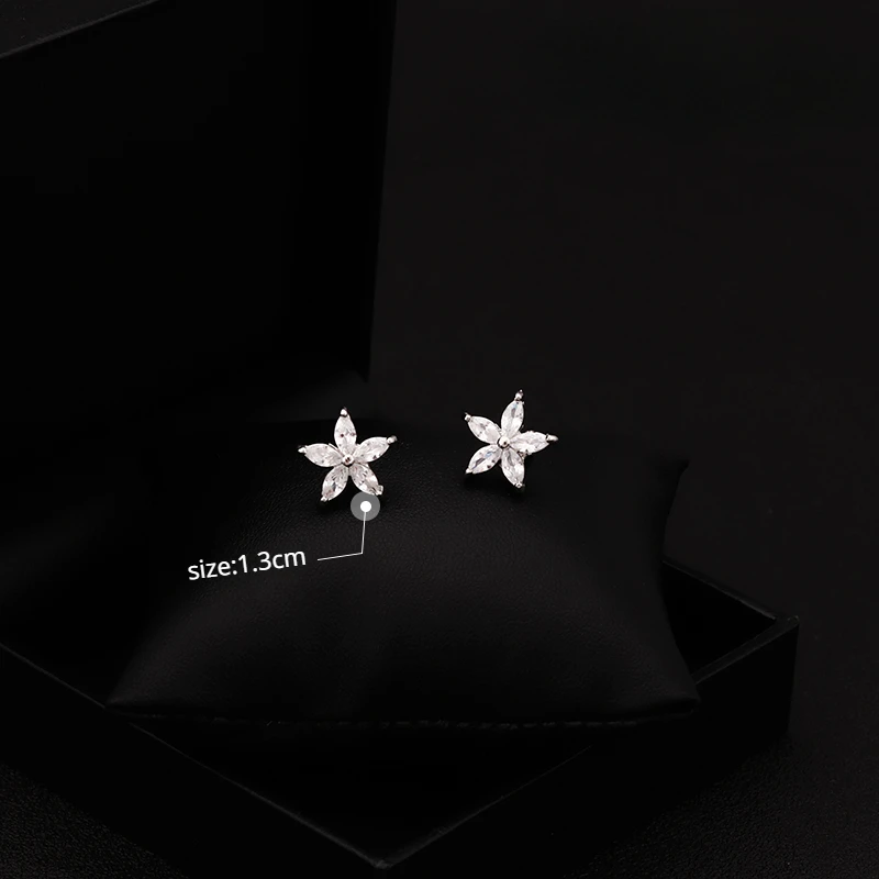 6028 Brooch Mini Flowers Small Pin Cardigan Fixed Anti-Exposure Collar Buckle Refined Simple Clothes Accessories Jewelry Gifts