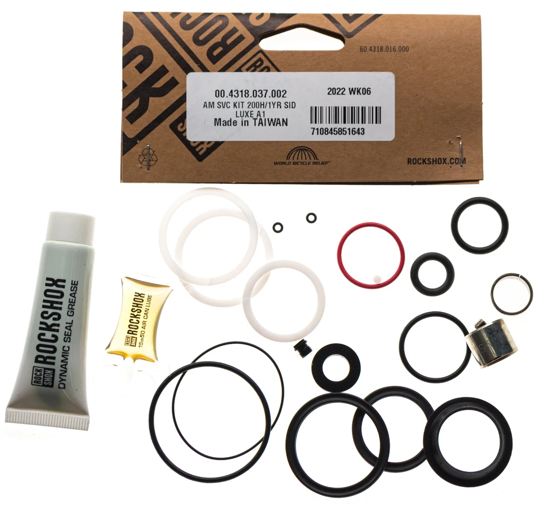 

ROCKSHOX AM SVC KIT 200H/1YR SID LUXE A1 200 HOUR/1 YEAR SERVICE KIT SIDLUXE A1+ (2021+) 00.4318.037.002