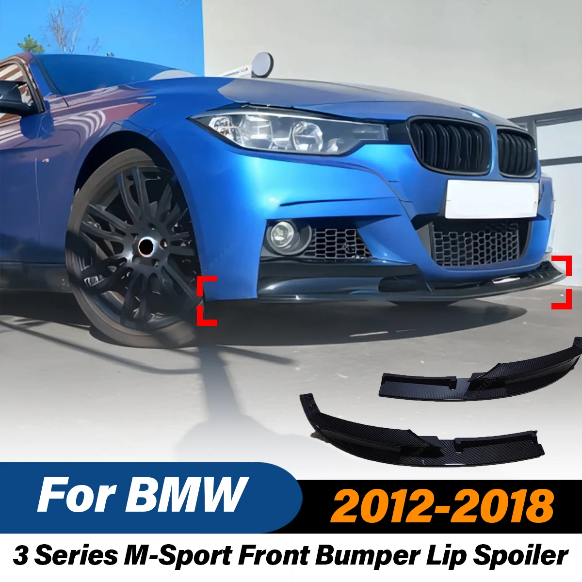 Для BMW 3 серии F30 F31 M-Sport 2012 2013 2014 2015 2016 2017 2018 передний бампер разделитель губ спойлер