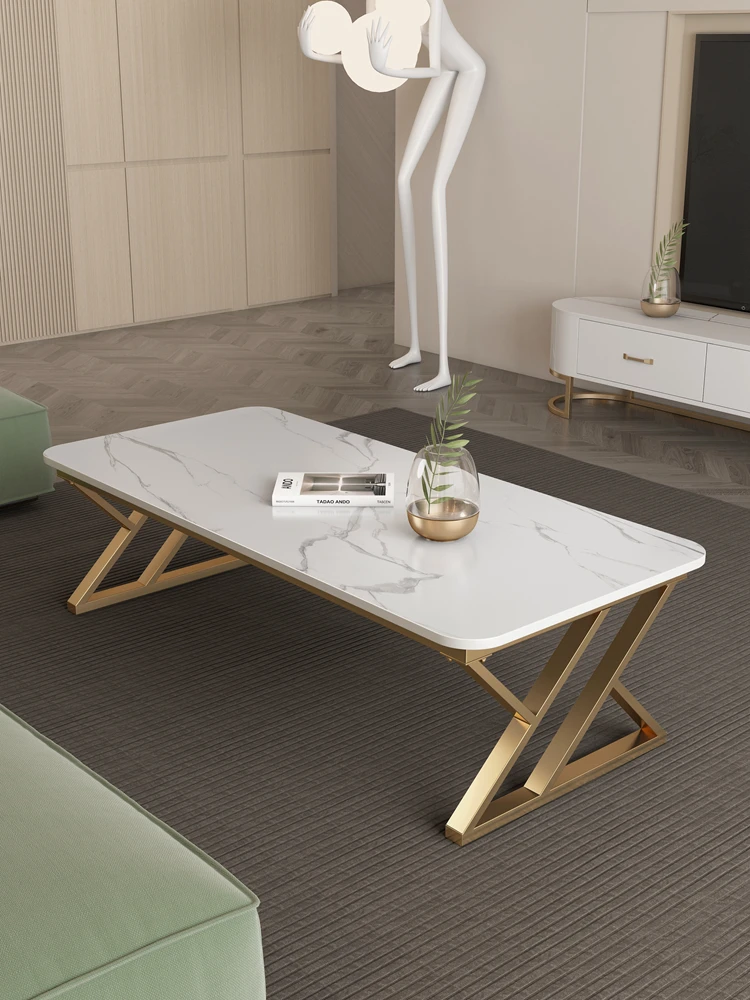 

Роскошный сланцевый журнальный столик для гостиной, домашний скандинавский большой Диванный боковой столик, современный минималистичный угловой стол, домашняя мебель