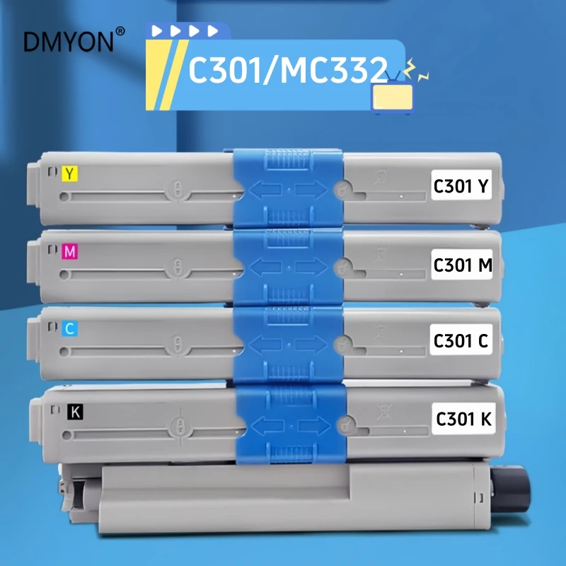 Фото Тонер-картридж DMYON, совместимый с OKI 301, для C301DN C321DN MC332DN MC342NDN MC342DNW, тонер-картриджи для принтеров №1