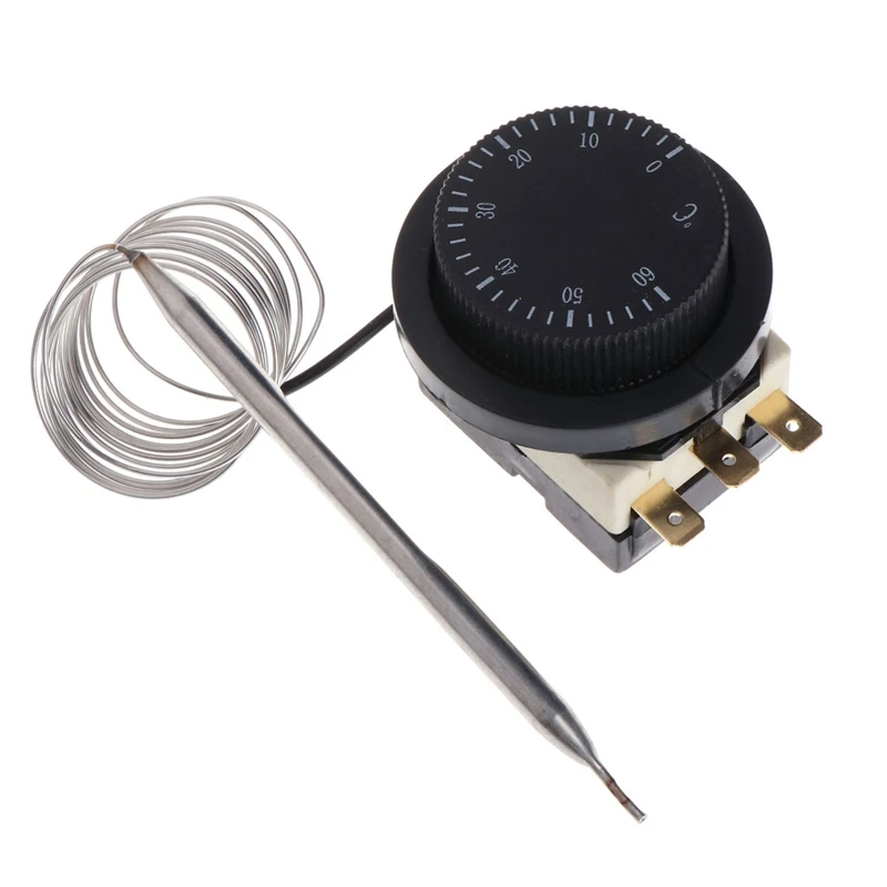 

Прочный переключатель контроля температуры 250 В/380 В 16 А 0-60 ℃ переключатель контроллера датчик капиллярного контроллера термостата