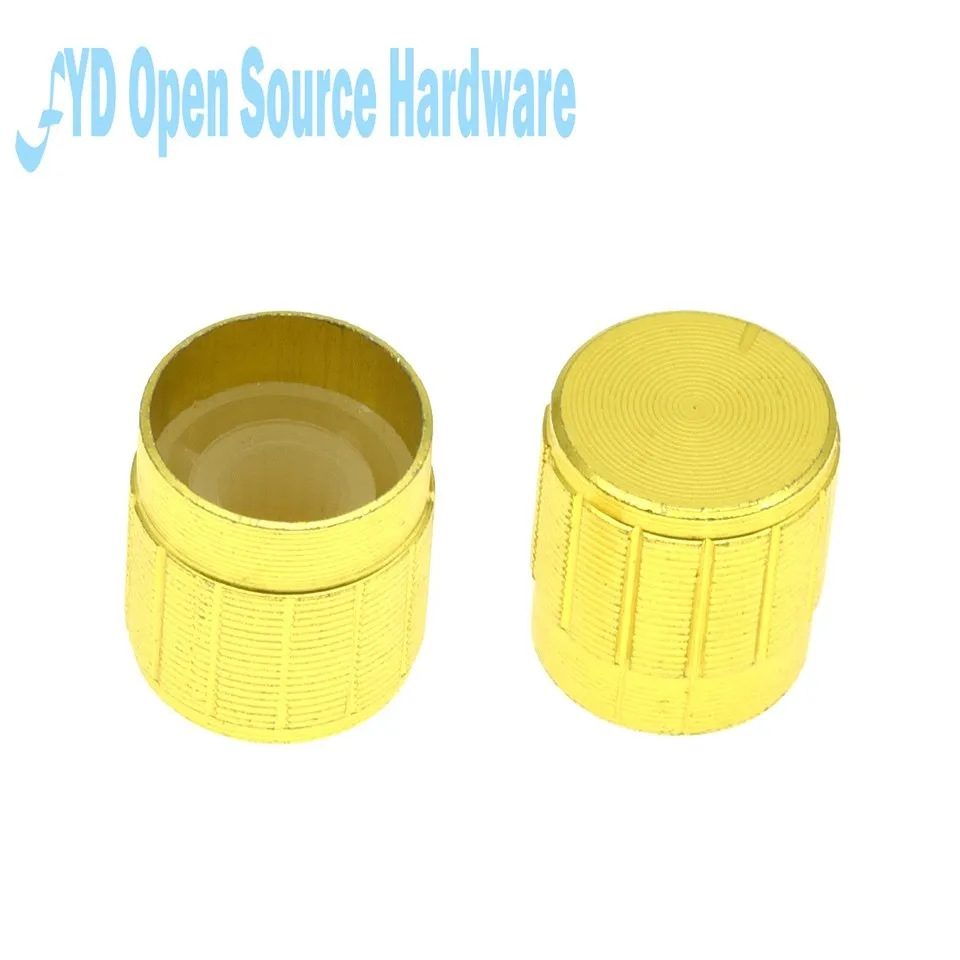 

Ручка потенциометра из алюминиевого сплава, вращающийся переключатель, регулятор громкости, черный/серебристый/Золотой, 15 х17 мм, 10 шт.