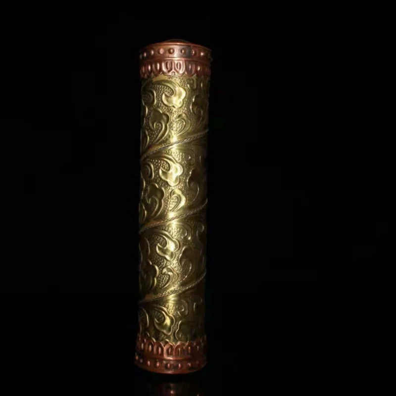 

Chinese Copper Handmade carven flower Exquisite Kaleidoscope Statue