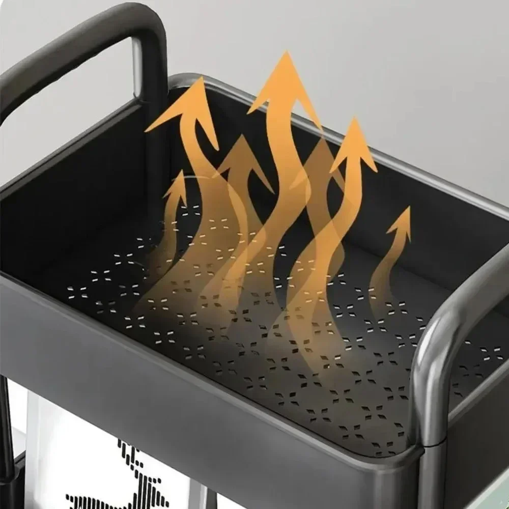 Многофункциональная тележка на колесиках с книжной полкой и многолетним