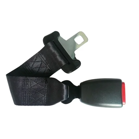 Черный Регулируемый удлинитель ремня безопасности 35 см для автомобиля с пряжкой 25 мм