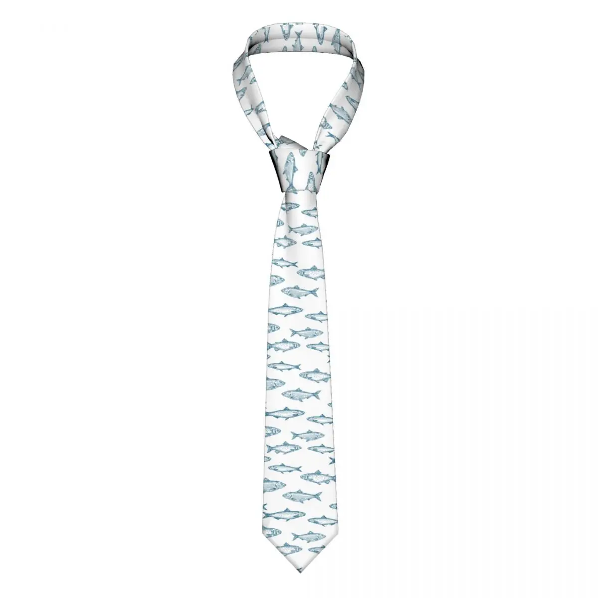 

Классический галстук для мужчин, шелковые мужские галстуки для свадебной вечеринки, деловой галстук, повседневный галстук в виде рыбы