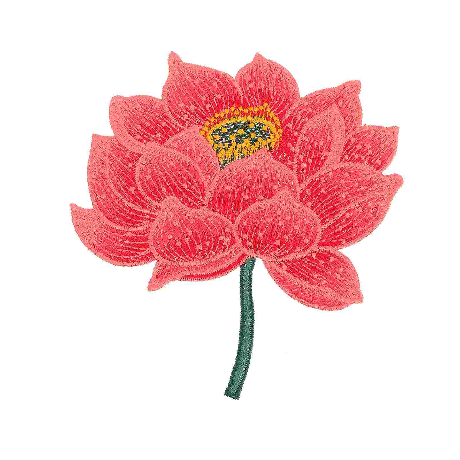 

Flower Jeans Patch Three-dimensional Lotus Cloth Sticker Clothing Embroidered Applique Ethnic Accessories