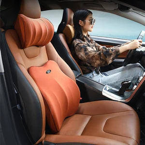 Car Neck Support Pillow Universal Car Seat Neck Cushion Support Car Back Support Lumbar Pillow For Driver Seat Back Relieve Pain