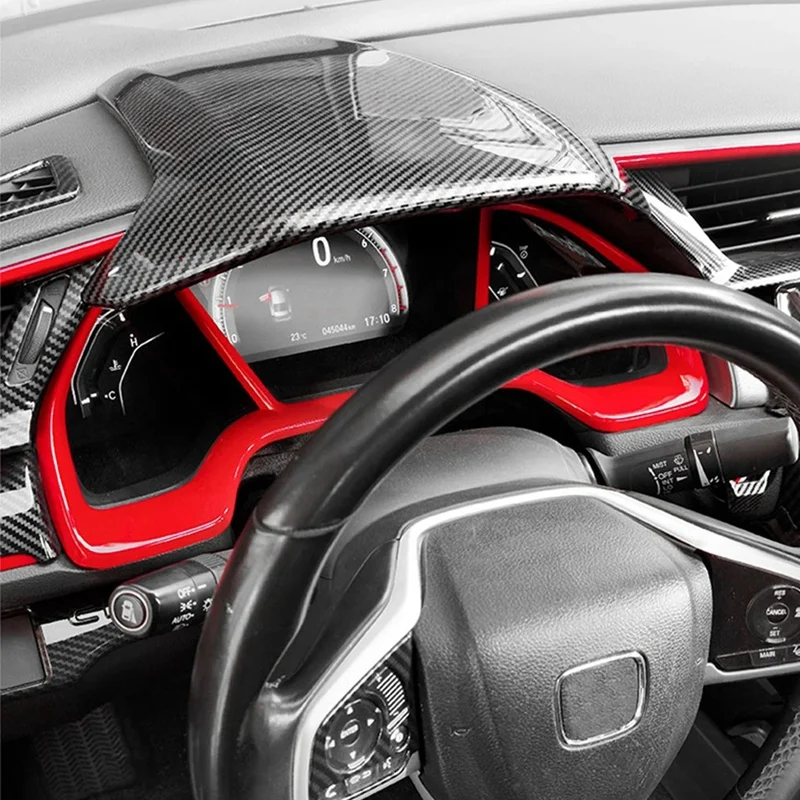Чехол из углеродного волокна для приборной панели Honda Civic 10 поколения FK7 FK8 SIFC