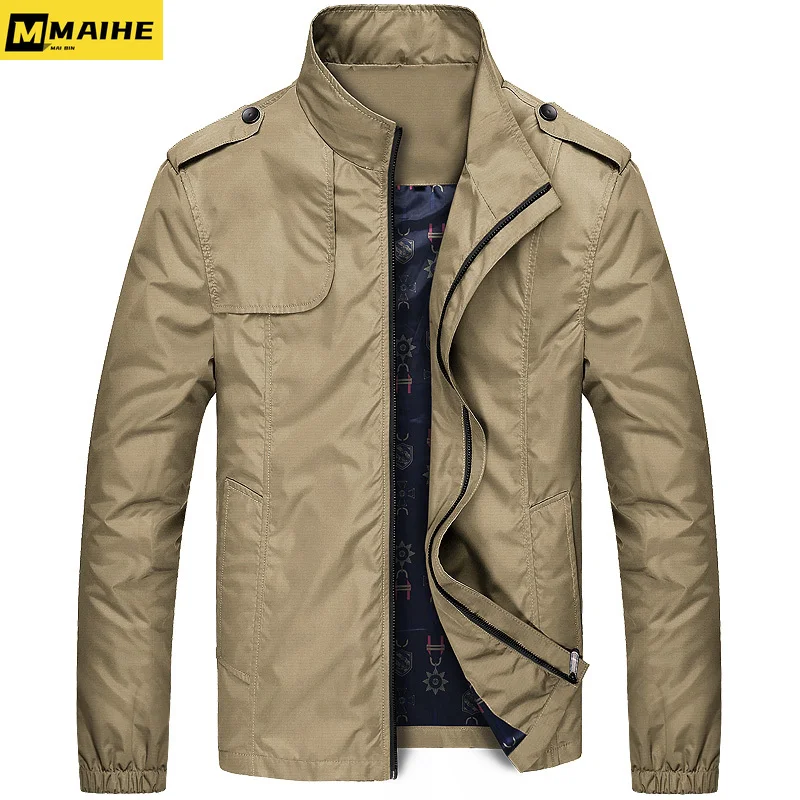 

Fall 2023 New Jacket Men's trend Retro soft abrigo hombre casual outdoor clothing Hiking camping waterproof men's trench coat