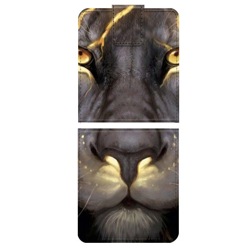 Модный кожаный флип-чехол для Samsung ZFlip 5 6 5G сумка-держатель карт-кошелька Galaxy Z Flip6