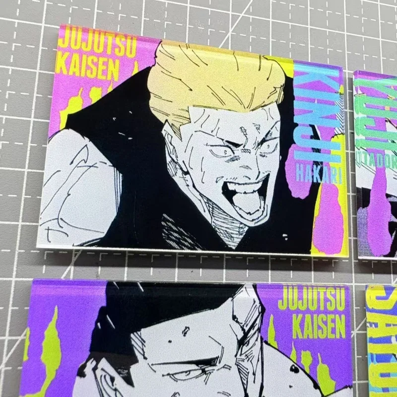 Фото Магниты на холодильник Jujutsu Kaisen с изображением персонажей, коллекционные украшения для холодильника, идеальный подарок для энтузиастов №5