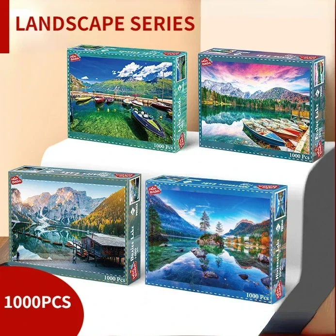 Высококачественная головоломка MaxRenard 1000 шт. пейзажный стиль бумажный материал
