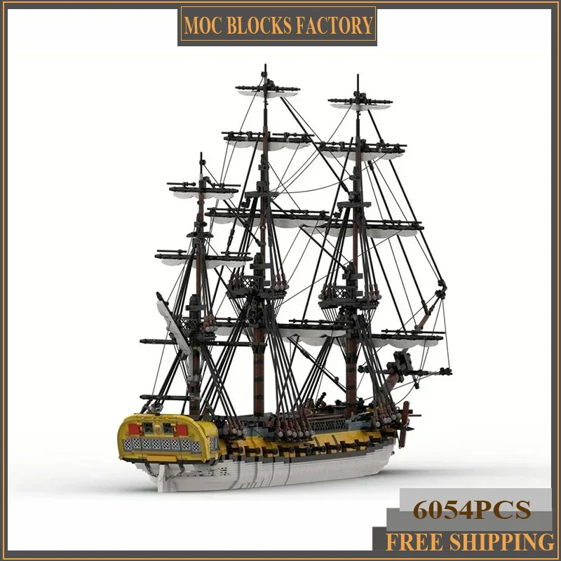Модель военного корабля Moc строительные блоки технология испанского фрегата