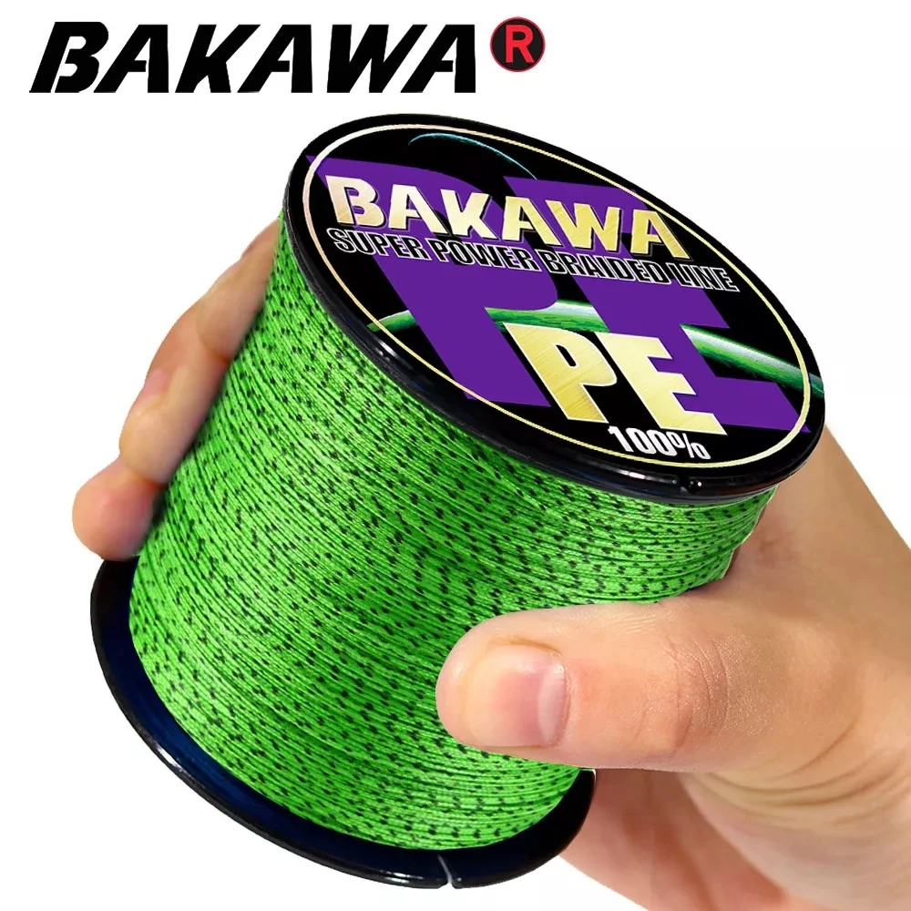 

Полиэтиленовая плетеная рыболовная леска BAKAWA, 8 прядей, многонитевая японская леска 165yds 400yds 730yds, прочная плетеная нить для ловли карпа