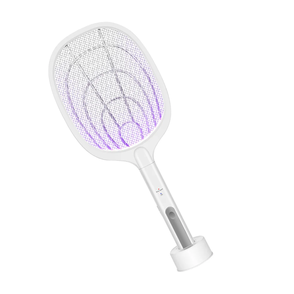 

Electric Flies Swatter Killer with UV Light USB Rechargeable LED Lamp Summer Mosquito Trap Racket Anti Insect Bug Zapper
