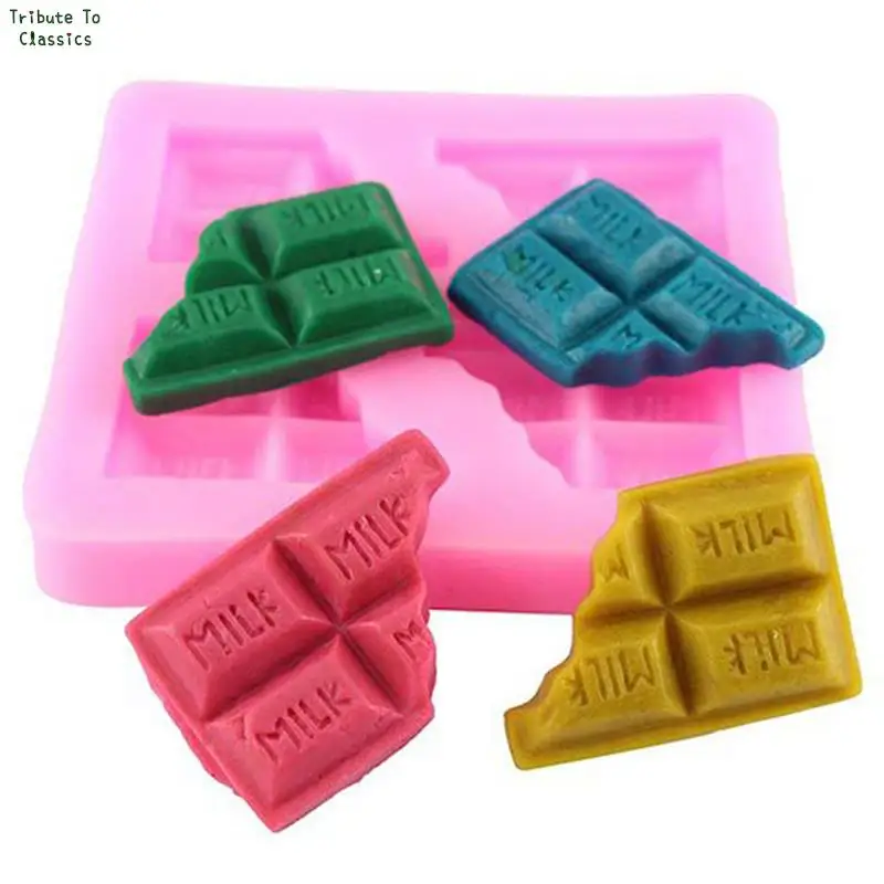 

1pc Milk Letter Chocolate Candles Resin Clay Butter Cookie DIY Fondant Baking Cake Decorating Tools Silicone Mold