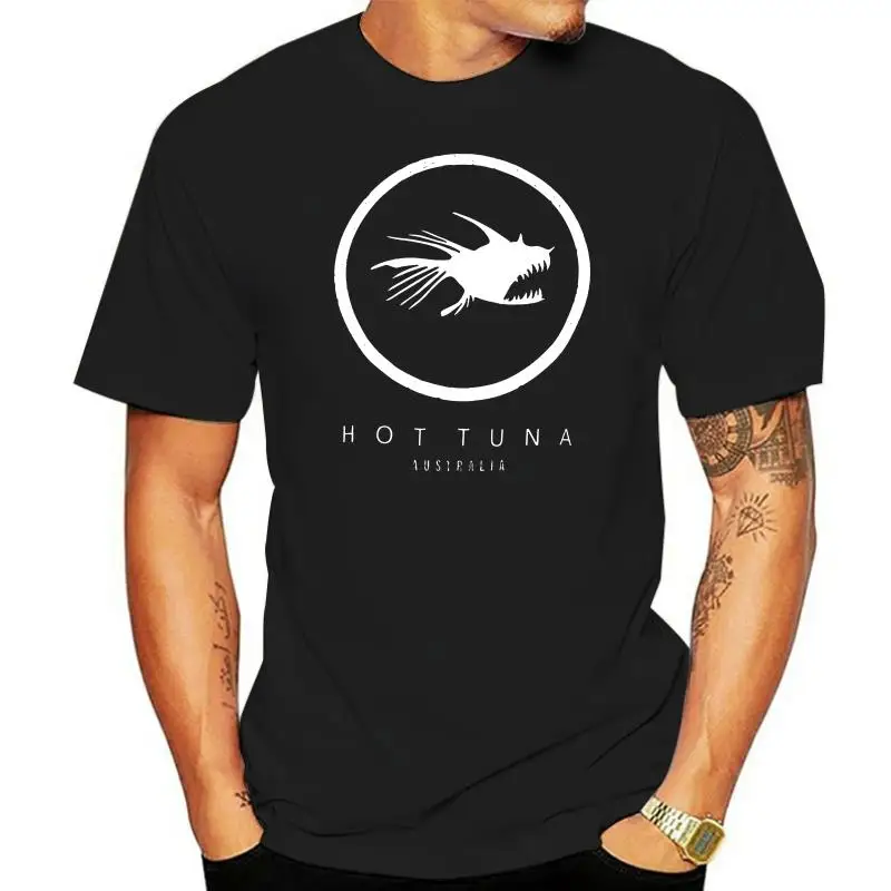 

SUMMER Hot Tuna Mens Logo T Shirt Top Short Sleeve Round Neck Black East C