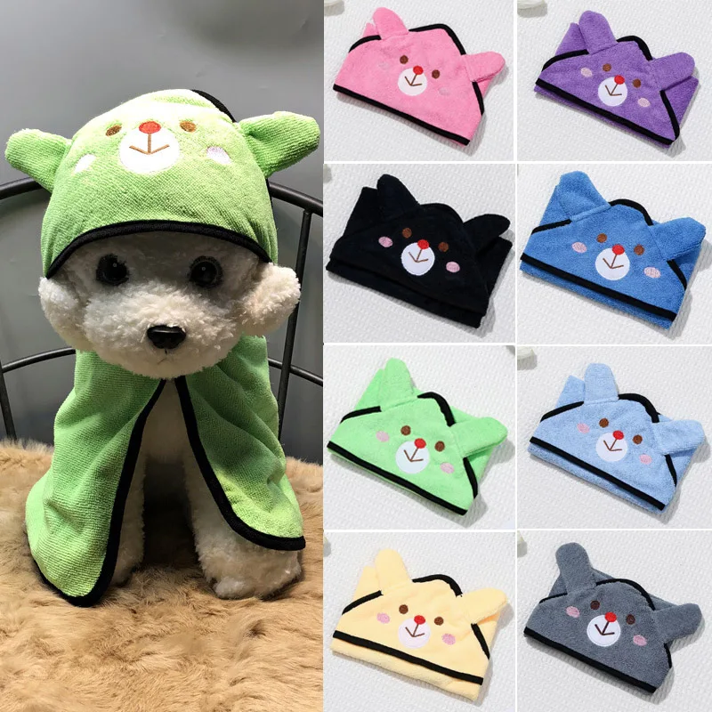 S Soft Fiber Towels Water-absorbent Bath Towel Convenient Pet Shop Cleaning Towel Pet Supplies