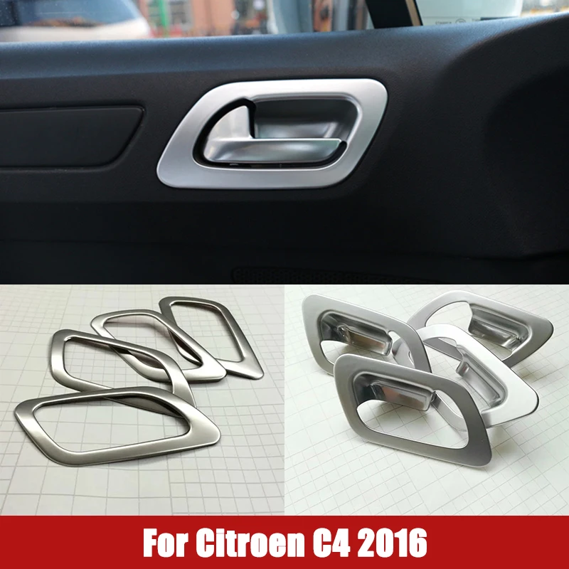 

Внутренняя дверь автомобиля чаша декоративная полоса крышка отделка автомобильный Стайлинг для Citroen C4 2016 2017 2018 автомобильные аксессуары