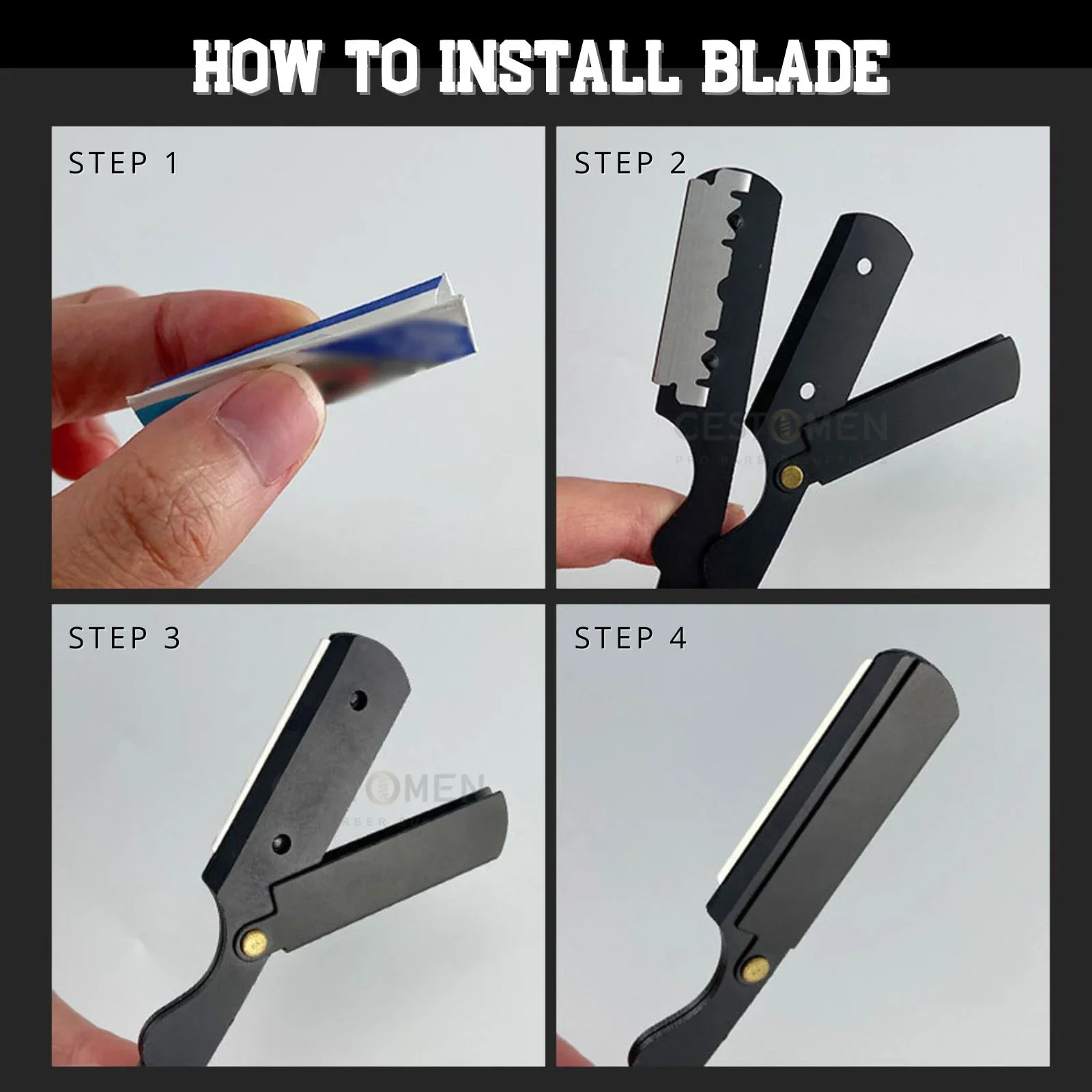 НОВЫЙ триммер ручная бритва профессиональная прямая кромка цвет дерева с