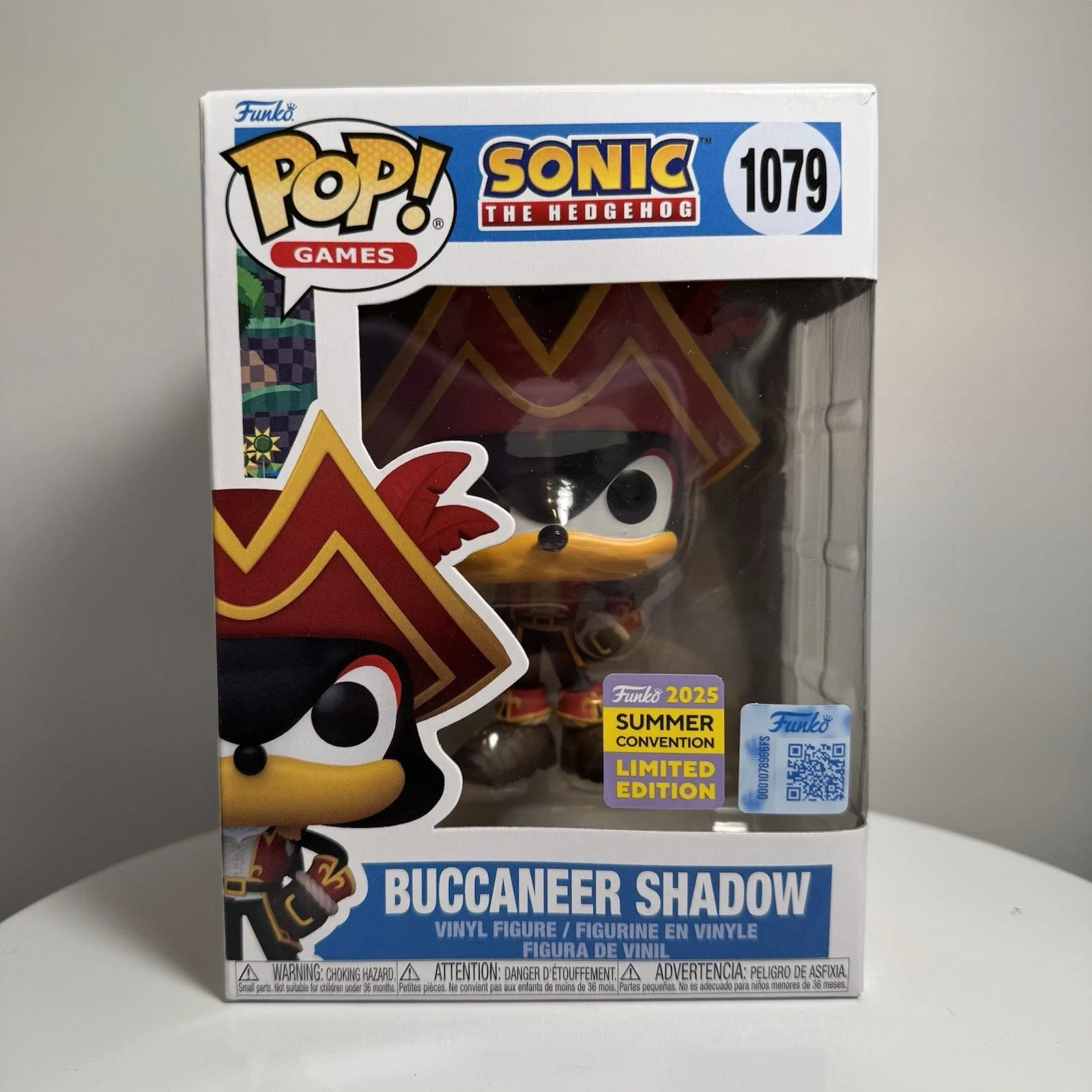 Фото Аниме-фигурка Sonic The Hedgehog Buccaneer Shadow 1079, Funko Pop, летняя конвенция, коллекционная коллекционная игрушка ограниченного выпуска, подарок №4