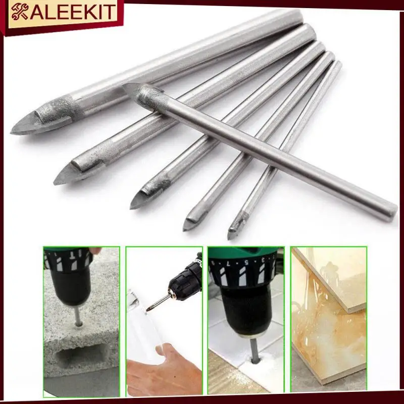 

6PC Drill Bit Glass Marble Porcelain Spear Head Ceramic Tile Wall Drill Bits Hole Opening 3/4/5/6/8/10mm Home Garden Tool Hot