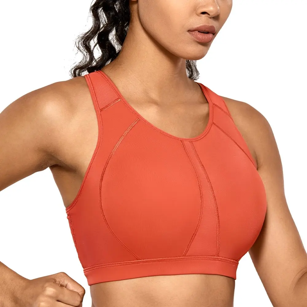

NEW Women`s High Impact Padded Supportive Wirefree Full Coverage Sports Bra