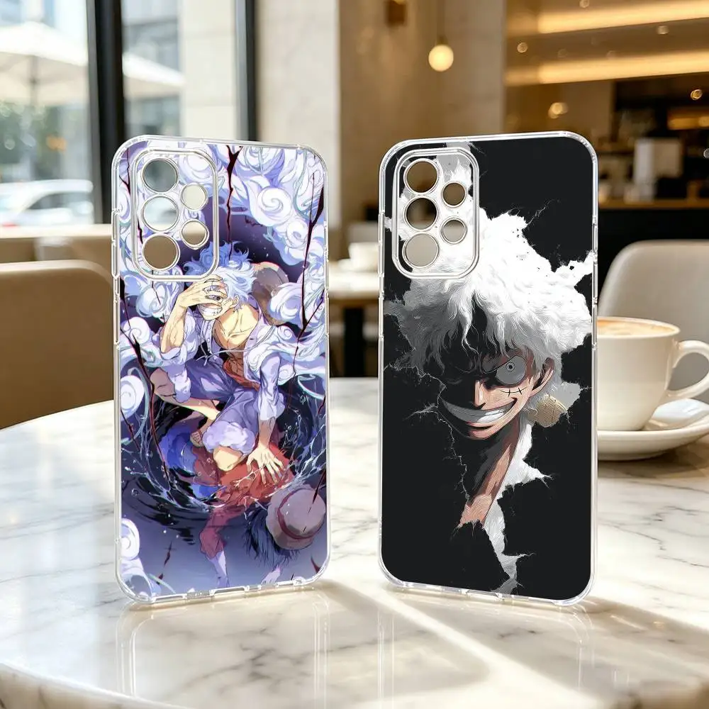 Фото Прозрачный чехол для телефона One Piece Luffy Gear 5 (аниме) для Samsung S25, S24, S21, S22, S23, S30, Ultra, S20, Plus, Fe №1