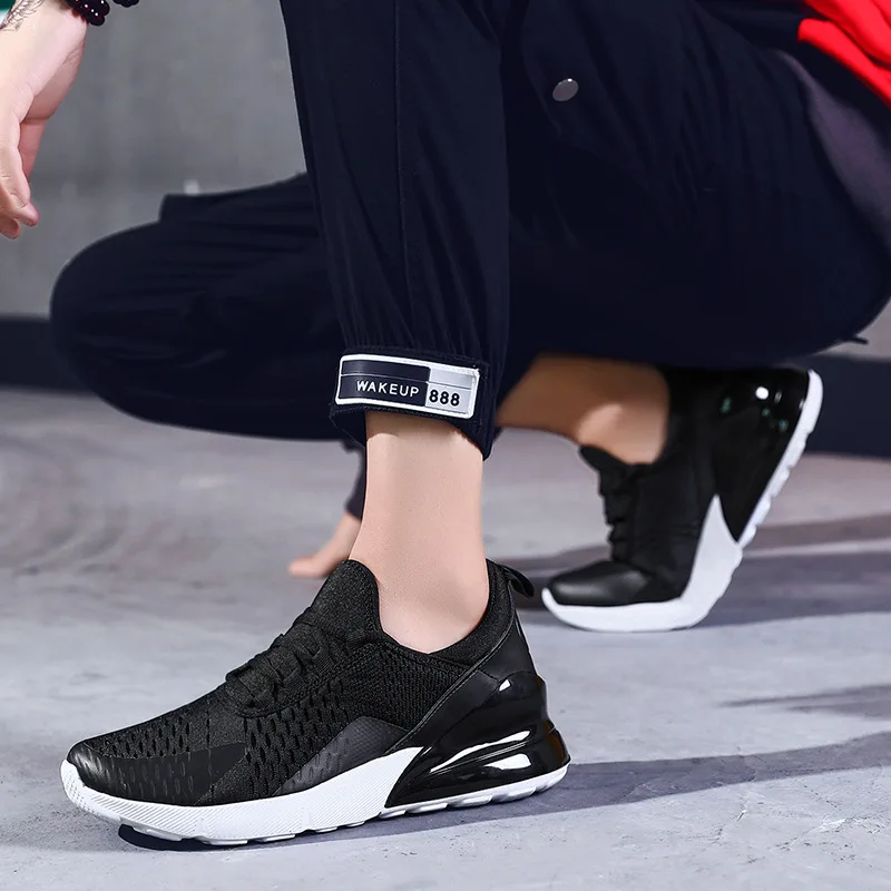 

2022 Mens Casual Schoenen Mode Man Sneakers Luchtkussen Ademende Sport Loopschoenen Pu Mesh Tenis Masculino Adulto Mannen Schoen