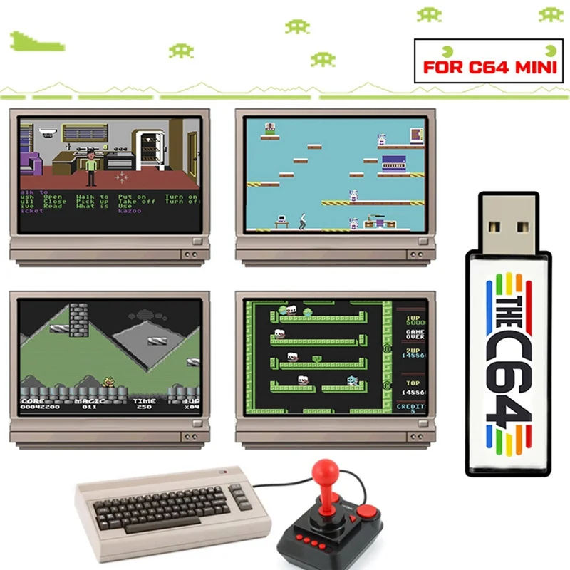 USB-накопитель для игровой консоли C64 Mini Retro Plug and Play U-диск диск с играми 5370
