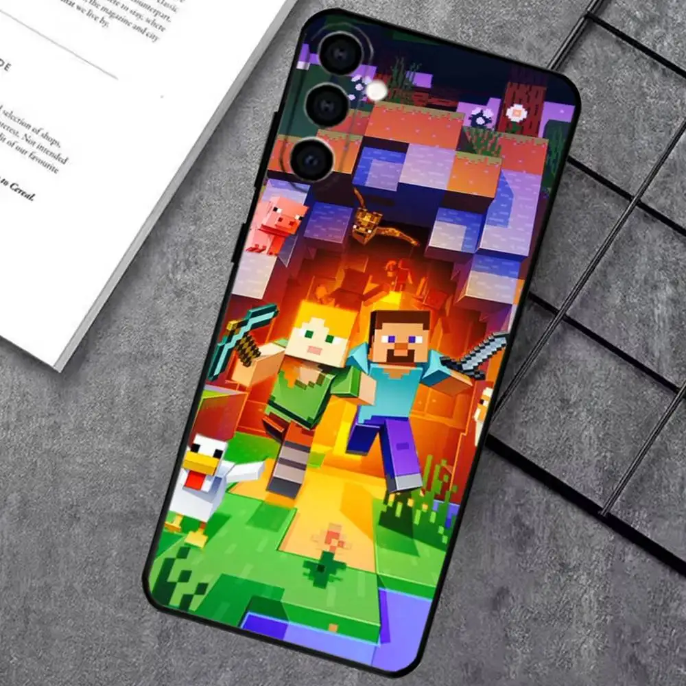Чехол для игрового телефона Hot M-Minecraft-t для Samsung Galaxy A73, A72, A71, A70, A53, A52, A51, мягкий силиконовый черный чехол (art.: 3920dab33e617) - 3920dab33e617