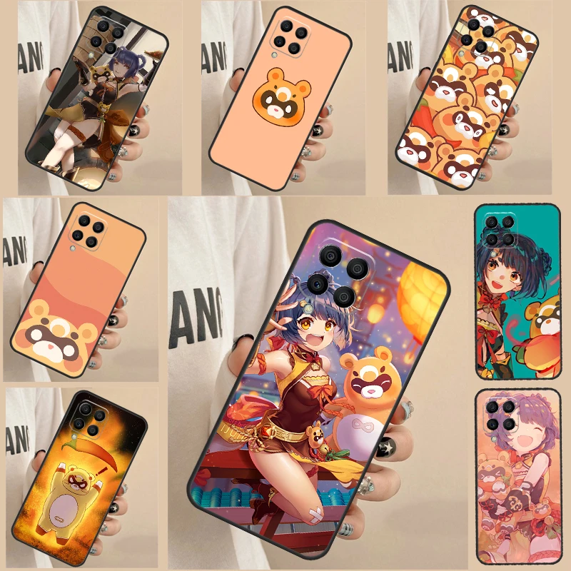 Ударопрочный чехол Guoba Xiangling Genshin для Samsung Galaxy A14 A24 A34 A12 A22 A32 A52 A51 A71 A52S A13 A23 A33 A53 A54, чехол