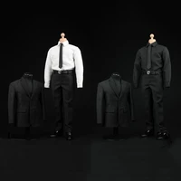 a004 16 scale model male black clothes suits mens clothing shirt full set black for 12 inch action figure man body for adult