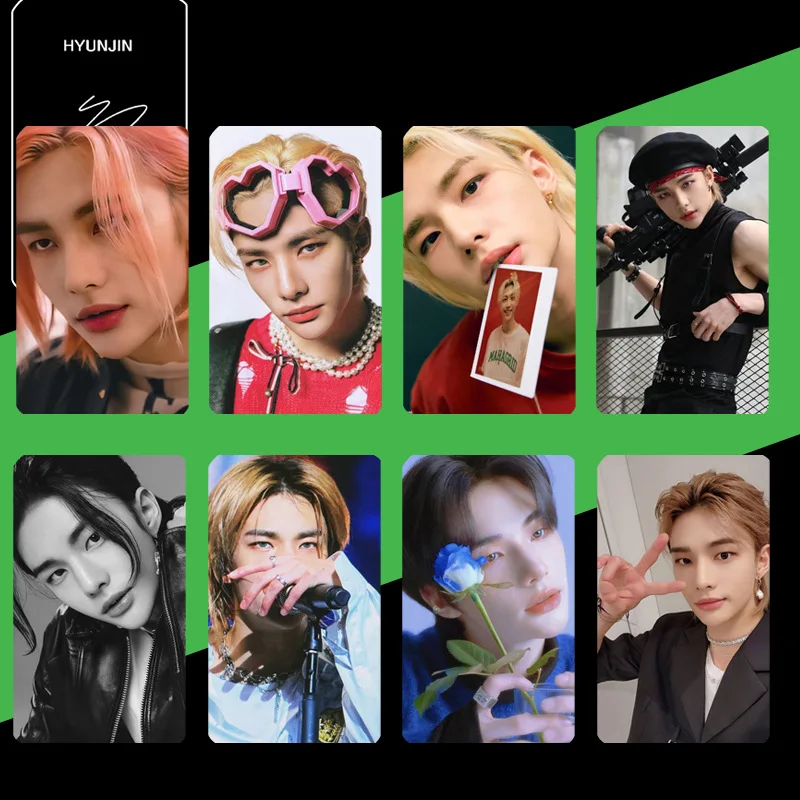 Kpop Boy Group Photocard Maniac LOMO Card Felix Hyunjin Bangchan Lee Know I.N Han Двусторонняя открытка Подарочная