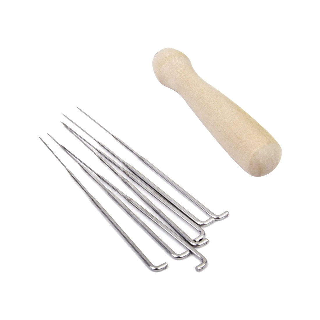 

Set of 7 pcs felting needles with wooden handle wool felt tool felting starter