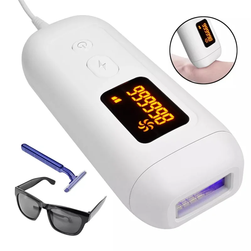 

Косметическое устройство для домашнего использования IPL для удаления волос для женщин, обновленная версия, до 999999 вспышек, раньше подмышек, ног, рук, бикини