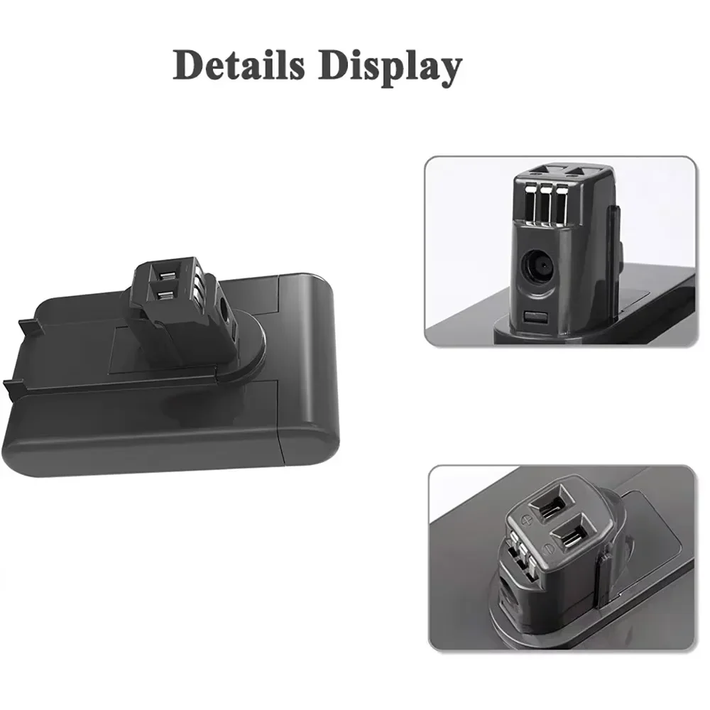 22 2 В 12800 мАч сменный литий-ионный аккумулятор для ручного пылесоса Dyson DC31 DC34 DC35 DC44