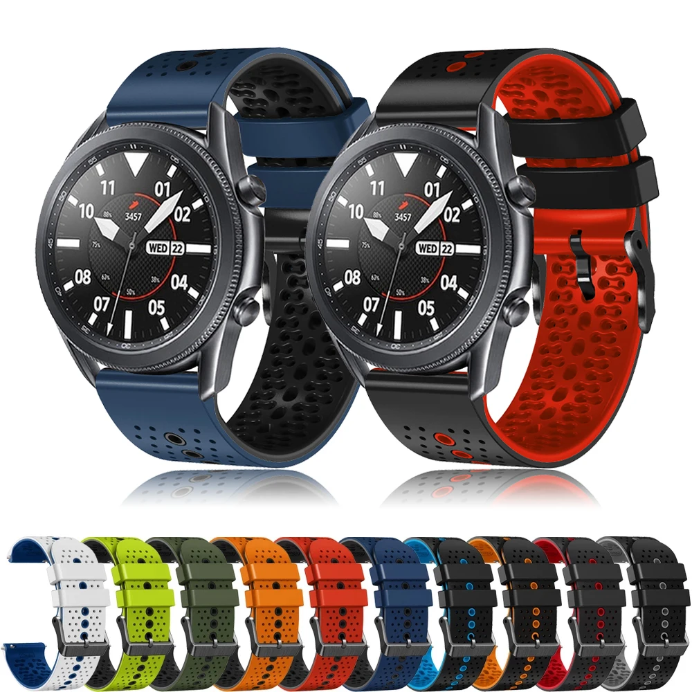 

Ремешок силиконовый для Samsung Galaxy Watch 3 46 мм Gear S3 Frontier Classic Sport Galaxy 3 45 мм