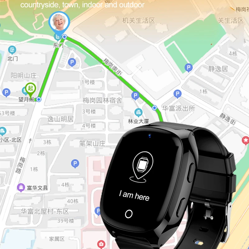 Хит продаж умные часы с 4G Android для пожилых людей GPS сенсорная камера