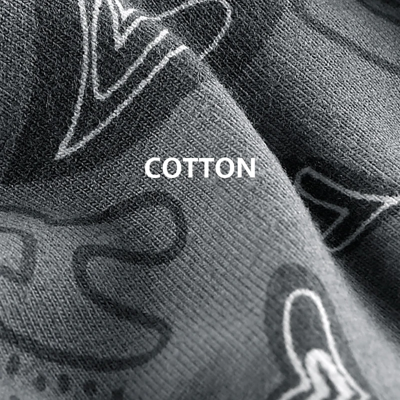 Lots Men's Organic Cotton Underwear Men Print Boxer Shorts Antibacterial Boxershorts Soft Breathable Man Panties Mens Underpants