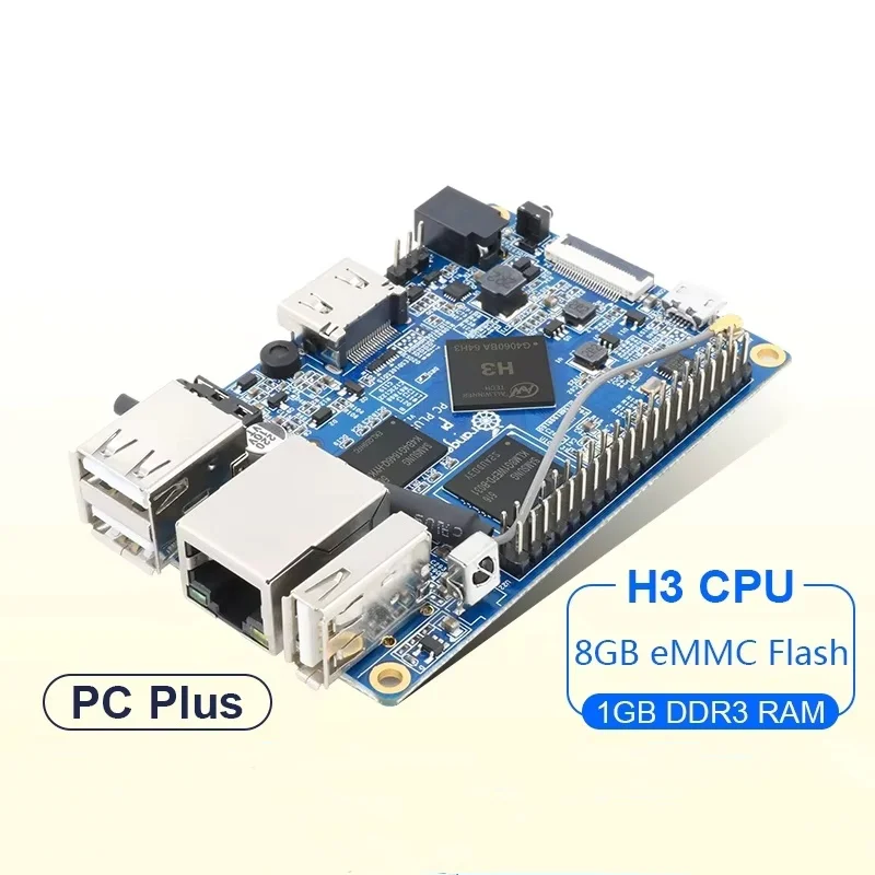 Фото Плата для разработки OrangePi PC Plus на базе чипа Quanzhi H3, однопроцессорный микрокомпьютер с открытым исходным кодом для программирования, Linux, Android, оригинальный бренд №5
