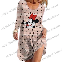 disney casual dress 2022 women frocks for women clothing luxury dresses for party spring and fall elegant gowns cut out dress
