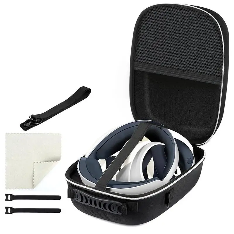 

Portable Two-way Zippered Carrying Bag For PSVR2 VR Glass Accessories Travel Storage Box Protective Case Organization Bag